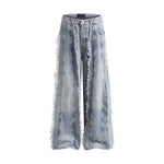 Jeans Destroyed Loose Burrs Wide Leg Bootcut Pants - EX-STOCK Canada