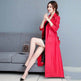 Slim fit Long Sleeve Leather Blazer Dress formal Winter dress - EX-STOCK Canada