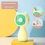 Small Handheld Fan Desktop Cartoon Mini Electric Usb Student Portable Gift - EX-STOCK Canada