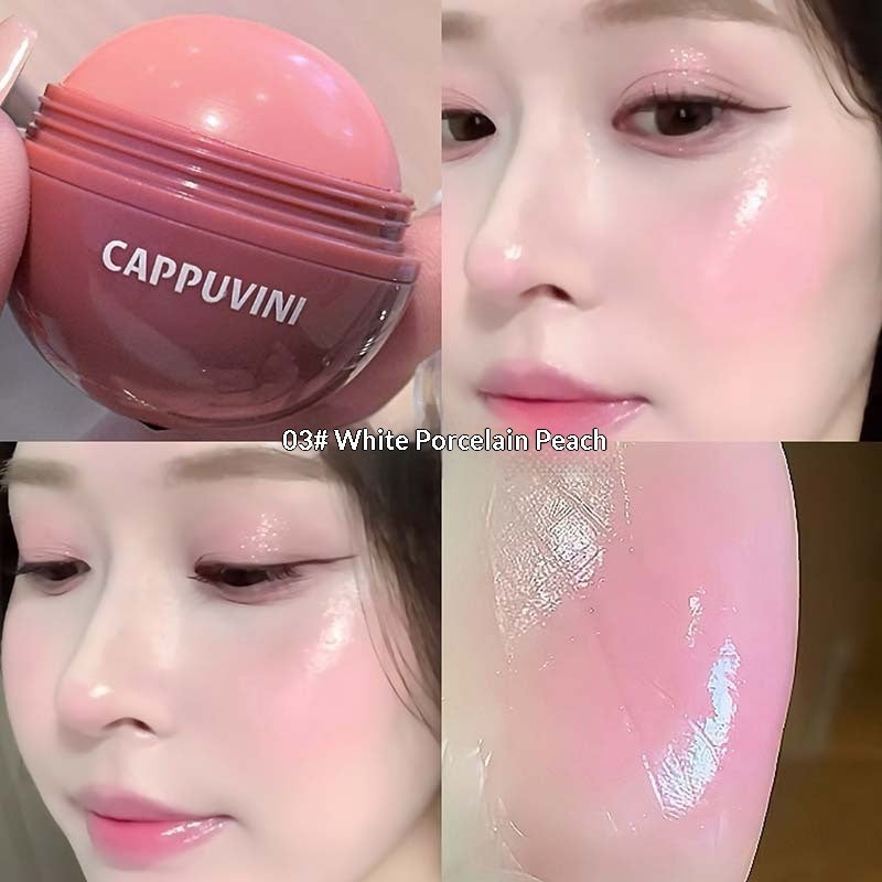 CAPPUVINI Sphere Cream Blush – Dewy Glass-Skin Finish | 6 Shades | 7.5g