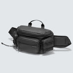 Men's Large-Capacity Motorcycle Riding Crossbody Sling Bag – Tactical Oxford Fanny Pack (Elite Black) 2