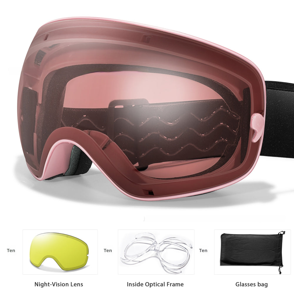 Men's And Women's Anti-fog Card Myopia Glasses Coated Large Spherical Eye Protection Ski Mountaineering Equipment EX-STOCK Canada 