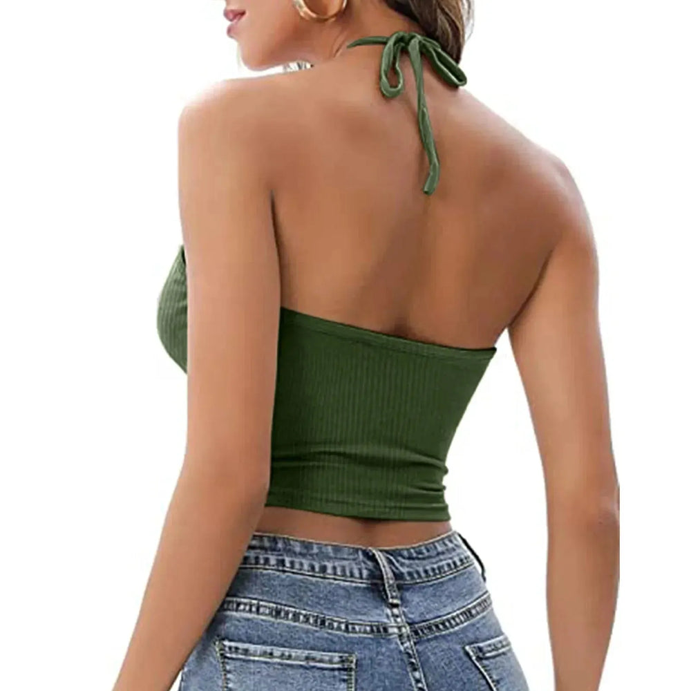 Summer Halter neck Tank top Vest women - EX-STOCK CANADA