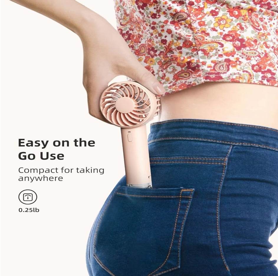 Mini Handheld Fan Cooling Fans For Home Office Travel Outdoor And Camping A Battery Operated Small Fan - EX-STOCK Canada