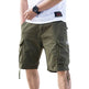Workwear Loose Plus Size Solid Color Casual Cargo Shorts Men - EX-STOCK Canada