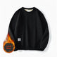 Fleece-lined Teens Oversized Winter cotton Pullover tops Round neck Sweatshirt - EX-STOCK Canada