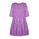 Elegant ladies Sequined Short Mini Skater Dress - EX-STOCK CANADA