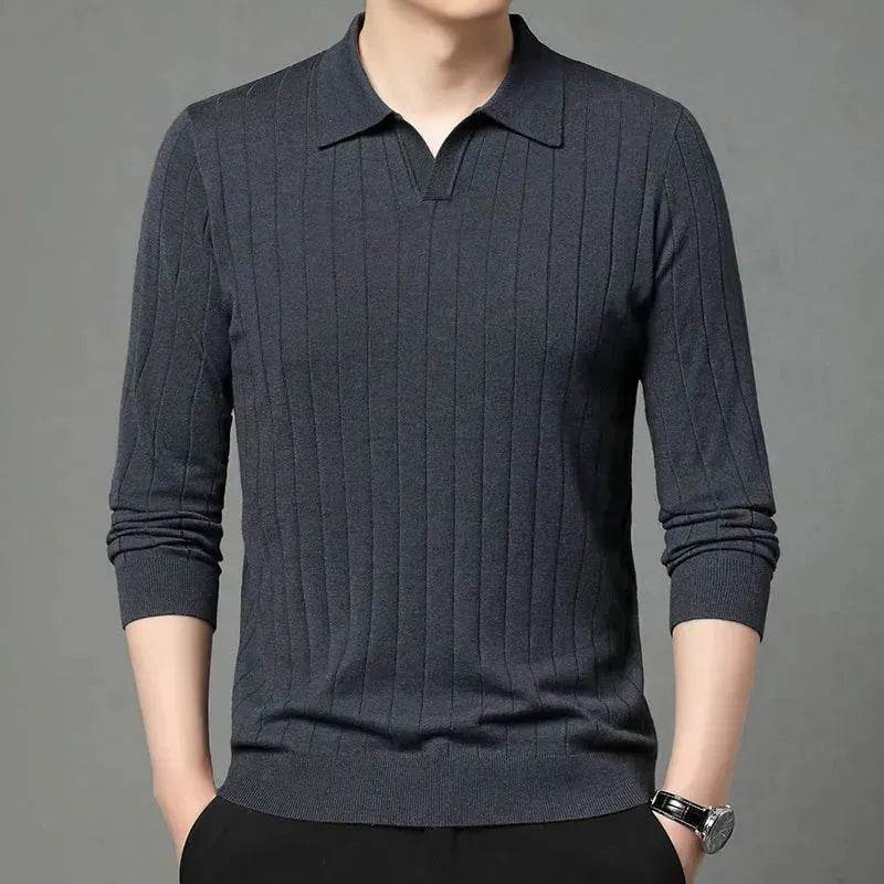 Autumn All-matching Slim fit Pullover Sweater For Men - EX-STOCK Canada