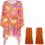 Tie Dye Cloak Costume Halloween Party Clothing Suit - EX-STOCK Canada