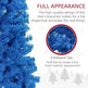 6FT Pencil Christmas Tree, Artificial Christmas Tree With Automatic Open For Home Party, Blue EX-STOCK Canada 