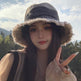 Summer Denim Bucket Hat for women Distressed Sun-proof Face-showing Small Hat - EX-STOCK Canada