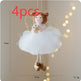 Christmas White Tulle Skirt Golden Wings Angel Girl Pendant EX-STOCK Canada 