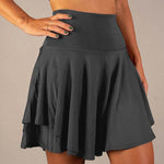 High Waist Belly Contracting Running Short Skirt Anti-exposure Yoga Skirt - EX-STOCK Canada