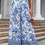 Printed Comfortable Casual High Waist Wide-leg Floral Palazzo Trousers women - EX-STOCK Canada