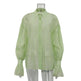 Loose Lapel Lantern Long Sleeves Blouse Shirt For Women - EX-STOCK CANADA