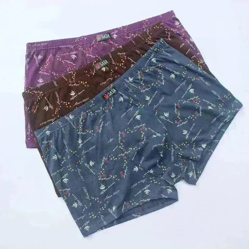 Men's  Underpants Cotton 6 Pcs  Printed Boxer Mid Waist underwear - EX-STOCK CANADA