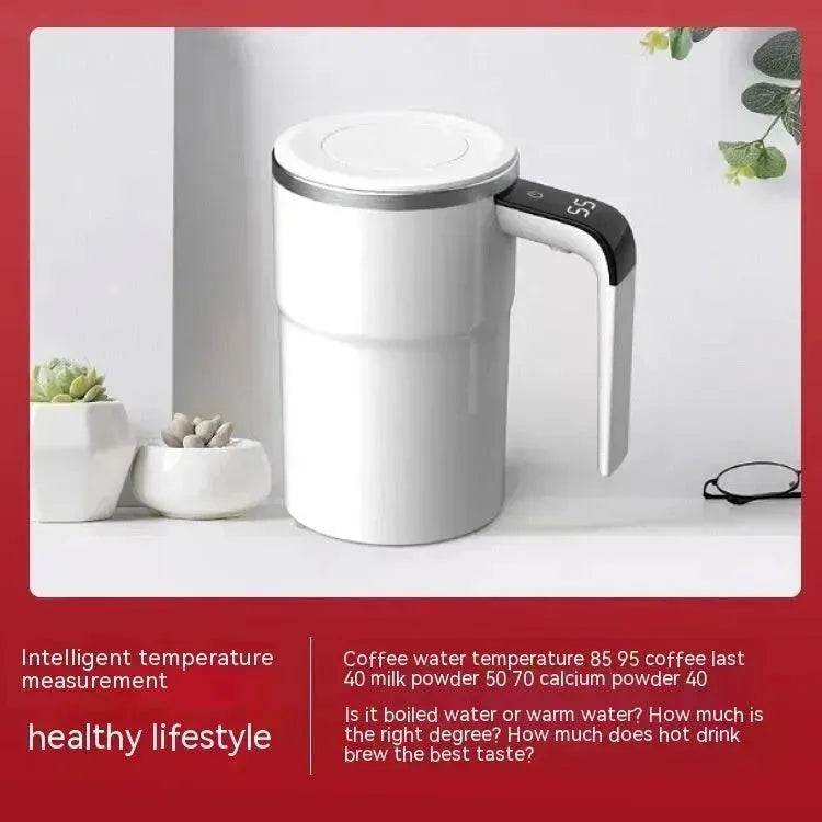 Electric Coffee Mug USB Rechargeable Automatic Magnetic Cup IP67 Waterproof Food-Safe Stainless Steel For Juice Tea Milksha Kitchen Gadgets - EX-STOCK Canada