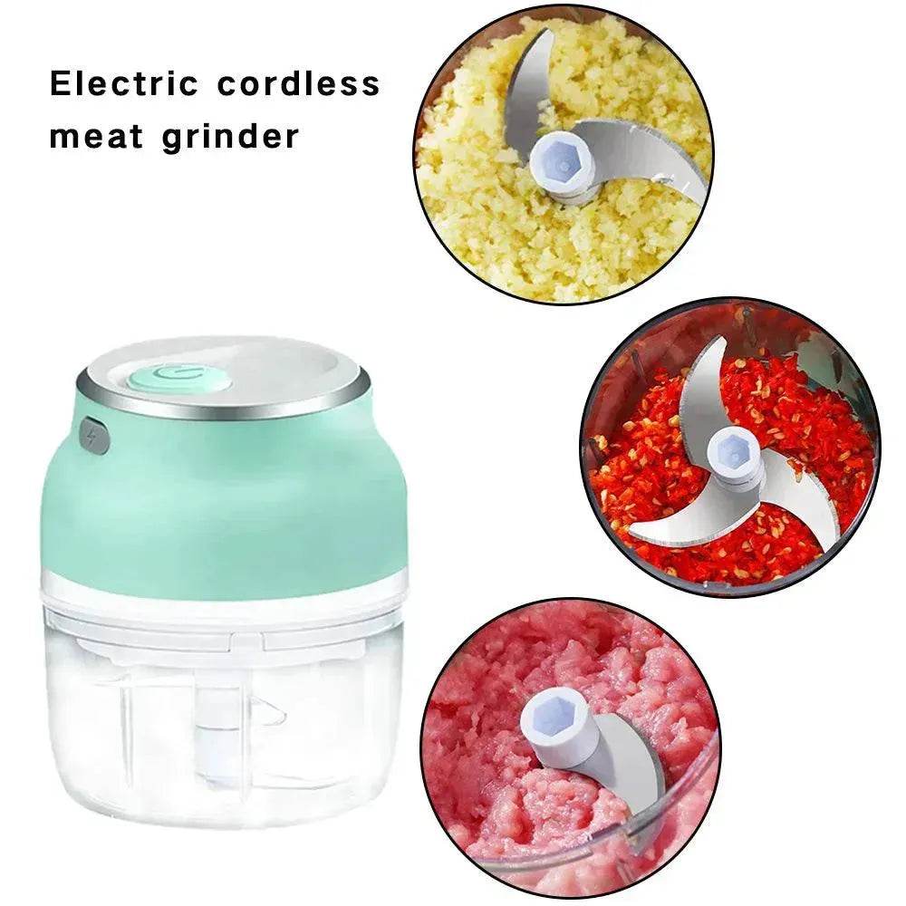 Electric Mini Garlic Masher Small Household Appliances Meat Grinder - EX-STOCK Canada