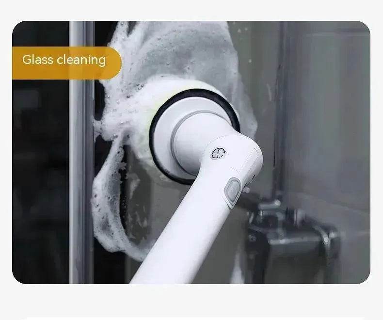 Electric Scrubber Cleaning Wall Long Hadle Elbow Telescopic Multifunction Cleaning Brush - EX-STOCK Canada