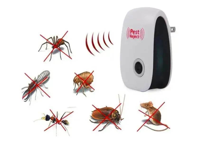 Electronic Ultrasonic Healthy Rechargeble Anti Mosquito Insect Pest Reject Mouse Repellent Repeller Practical Home EUUS Plug - EX-STOCK Canada