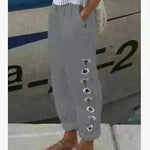 Elegant Cotton And Linen Floral Print Casual Jumpsuit - EX-STOCK CANADA