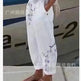 Elegant Cotton And Linen Floral Print Casual Jumpsuit - EX-STOCK CANADA