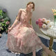 Elegant Floral Flare Sleeveless Long Maxi Dress Casual Outdoor Summer Dress for Women - EX-STOCK CANADA