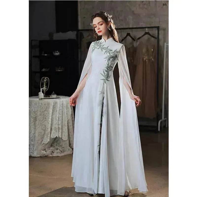 Elegant Luxurious Dinner Party Embroidered Dress for Classy Arab Dubai Turkey Women - EX-STOCK Canada