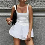 Elegant Sleeveless Fashion Stitching Vest Mini Dress - EX-STOCK CANADA