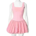 Elegant Sleeveless Fashion Stitching Vest Mini Dress - EX-STOCK CANADA