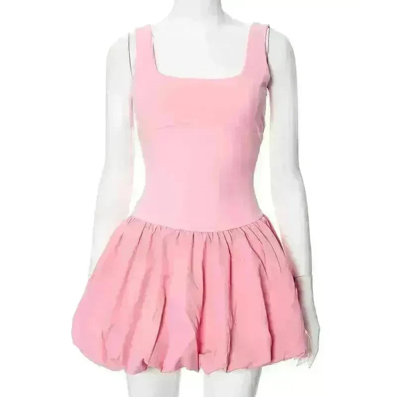 Elegant Sleeveless Fashion Stitching Vest Mini Dress - EX-STOCK CANADA