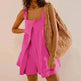 Elegant Solid Color Wide Leg Short Sleeveless Women Jumpsuit Fashionable Short Skirt Casual Jumpsuit for Women - EX-STOCK CANADA