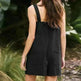 Elegant Solid Color Wide Leg Short Sleeveless Women Jumpsuit Fashionable Short Skirt Casual Jumpsuit for Women - EX-STOCK CANADA