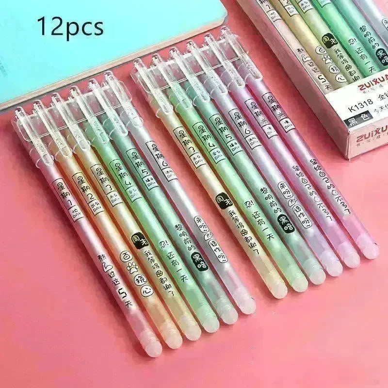 Elementary School Students Use An Erasable Gel Pen To Rub The Easy Sassafras Magic Eraser Pen - EX-STOCK CANADA