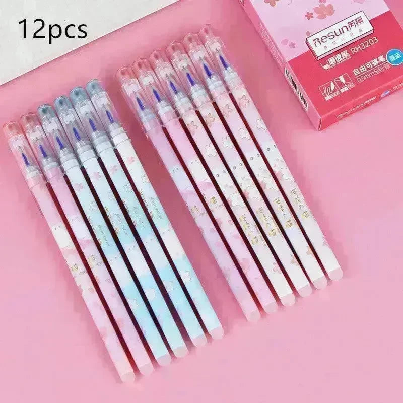 Elementary School Students Use An Erasable Gel Pen To Rub The Easy Sassafras Magic Eraser Pen - EX-STOCK CANADA