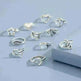 Eleven Sets Of Personalized Retro Hollow Love Stars Moon Cactus Eyes Ring - EX-STOCK CANADA