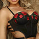 Embroidered rose lingerie suit - EX-STOCK Canada