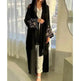 Embroidered Sleeve Loose Cardigan Abaya Dress Robe for Arab Dubai Turkey Middle East Women - EX-STOCK Canada