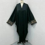 Embroidered Sleeve Loose Cardigan Abaya Dress Robe for Arab Dubai Turkey Middle East Women - EX-STOCK Canada