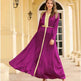 Embroidered Woven Satin Dress With Beads And Tassels Epaulettes for Turkey Dubai Middle East Women Abaya Dress - EX-STOCK Canada