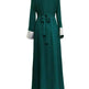 Embroidery Applique Tunic Dinner Party Robe Abaya Dress for Arab Dubai Turkey Middle East Women. - EX-STOCK Canada