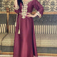 Embroidery Bronzing Lace Jalabiya Abaya Dress for Arab Dubai Turkey Middle Eastern Women - EX-STOCK Canada