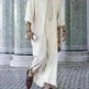 Ethnic Style Loose Casual Embroidery White Arab Robe - EX-STOCK CANADA