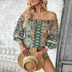 European American Fashion Floral Print Women's Blouse - EX-STOCK CANADA