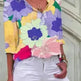 European And American Digital Printed Flowers Lapel Single Breasted Long-sleeved Shirt - EX-STOCK CANADA