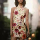 European And American Embroidery Three-dimensional Flower Halter Slim Fit Dress - EX-STOCK CANADA