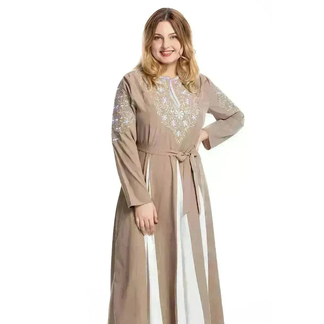 European And American Large Fashion Embroidery Dress - EX-STOCK CANADA