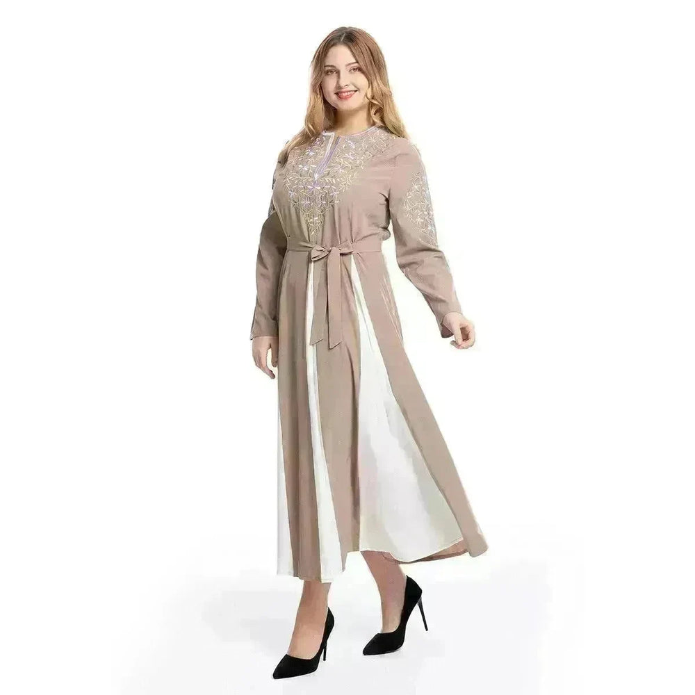 European And American Large Fashion Embroidery Dress - EX-STOCK CANADA