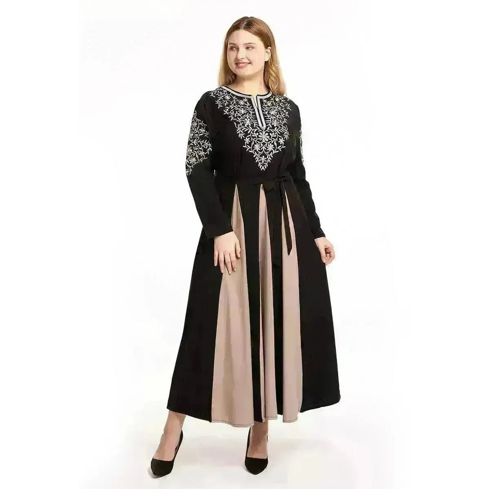European And American Large Fashion Embroidery Dress - EX-STOCK CANADA