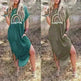 European And American Love Leopard Print Short Sleeve Loose Dress - EX-STOCK CANADA